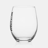 業務科おもしろい学卒業大学卒業生 ステムなしワイングラス (左)