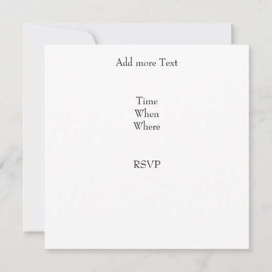 業務空白の招待状 招待状 (裏面)