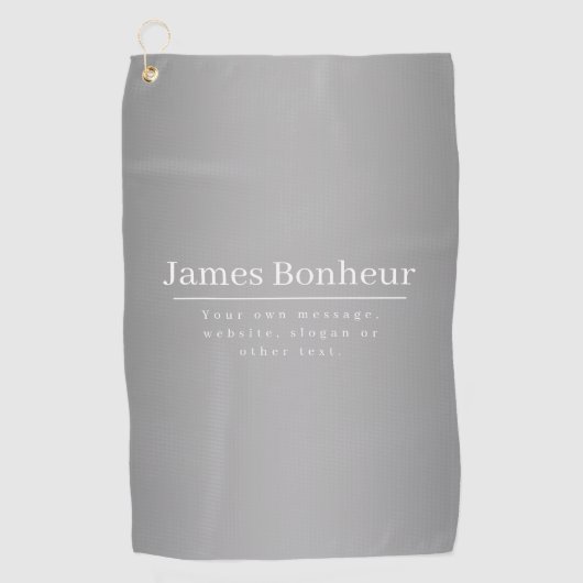 業務等の編集可能な販促テンプレート ゴルフタオル (正面)