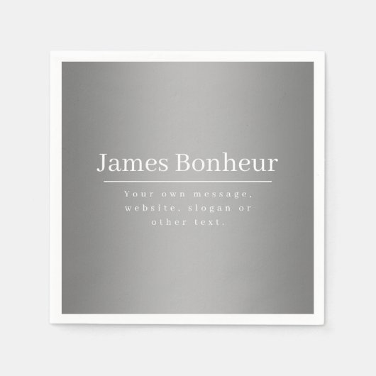 業務等の編集可能な販促テンプレート スタンダードカクテルナプキン (正面)