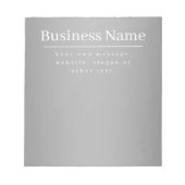 業務等の編集可能な販促テンプレート ノートパッド (正面)