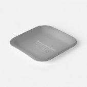 業務等の編集可能な販促テンプレート ペーパープレート (傾斜あり)