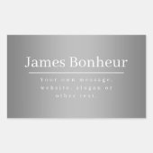 業務等の編集可能な販促テンプレート 長方形シール (正面)