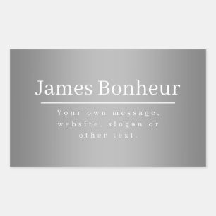 業務等の編集可能な販促テンプレート 長方形シール