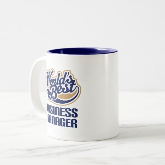 業務管理者(世界のベスト)のためのギフトのアイディア ツートーンマグカップ (正面左)