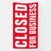 業務終了 – カスタムプロフェッショナル 横断幕 (縦)