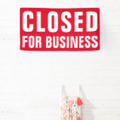 業務終了 – カスタムプロフェッショナル 横断幕 (インサイチュ)