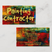 業務絵を描カード絵を描の契約者 名刺 (正面/裏面)