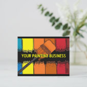 業務絵を描用紹介芸術的はがき ポストカード (スタンド正面)