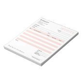 業務請モダン求書の受注 ノートパッド (回転)