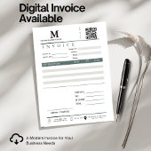 業務請求書売上入金モノグラムQrコード カード