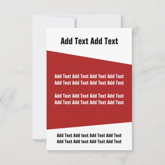 業務赤と白モダンイベント招待状 招待状 (正面)