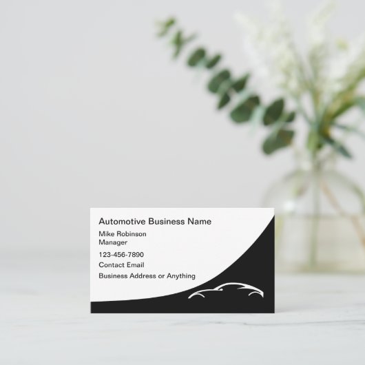 業務車のサービモダンス名刺 名刺 (スタンド正面)