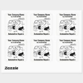 業務車のシールの修復 スクエアシール (シート)