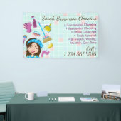 業務開始者広告のクリーニング 横断幕 (トレードショー)