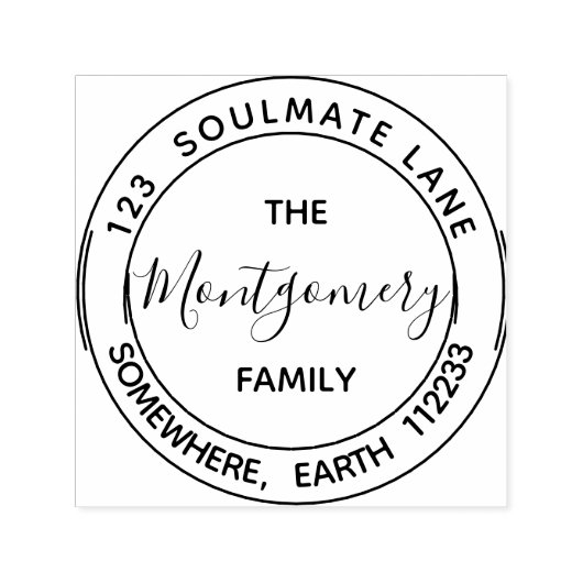 業務 |個人用差出人住所の作成 セルフインキングスタンプ (デザイン)