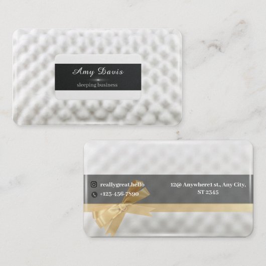 業界のプロフェッショナル、それが優雅さとスティを醸し出す 名刺 (正面/裏面)