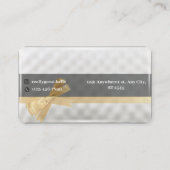 業界のプロフェッショナル、それが優雅さとスティを醸し出す 名刺 (裏面)