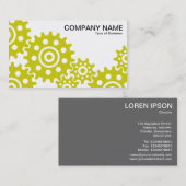 業界のホイール – バナナイエローとホワイト 名刺 (正面/裏面)