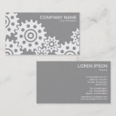 業界のホイール – プラチナとグレー 名刺 (正面/裏面)