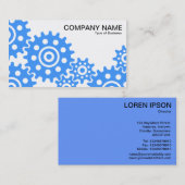 業界のホイール – ベビーブルーとホワイト 名刺 (正面/裏面)