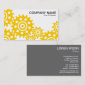 業界のホイール – 琥珀と白 名刺 (正面/裏面)