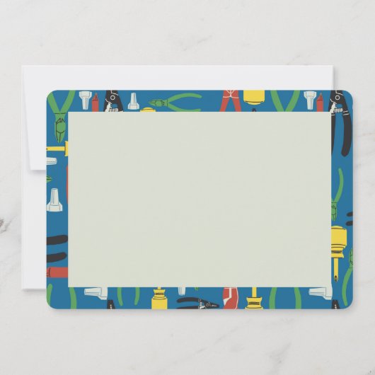 業界の電気工具 招待状 (裏面)