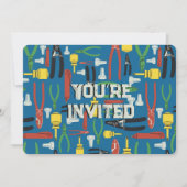 業界の電気工具 招待状 (正面)