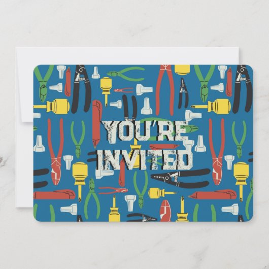 業界の電気工具 招待状 (正面)