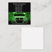 業界カッコいい車の向け名刺 スクエア名刺 (正面/裏面)