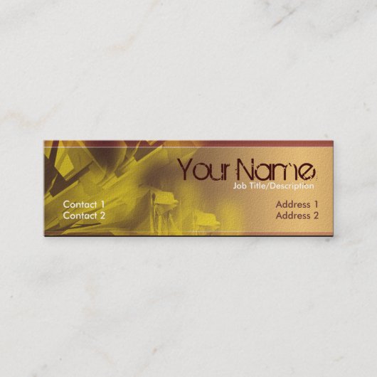 業界グランジのミニ名刺 スキニー名刺 (正面)