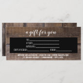 業素朴務パーソナライズされた証書 (正面/裏面)