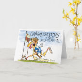 業績おめでとう カード (黄色い花)