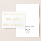 業績おめでとう 箔カード (ディスプレー)