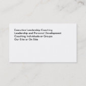 業績のコーチ 名刺 (裏面)