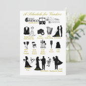 業者向け結婚式スケジュール 招待状 (スタンド正面)