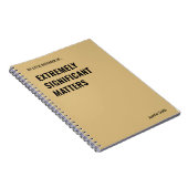 極めて重要な事項のおもしろい引用文 ノートブック (右側)