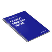 極めて重要な事項のおもしろい引用文 ノートブック (右側)