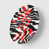 極アジアカッコいいの書道 ラウンド壁時計 (傾斜)