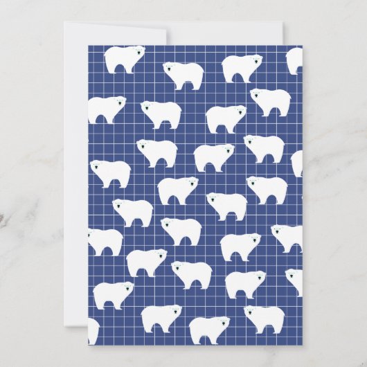 極パーソナライズされた熊ノートカード サンキューカード (裏面)