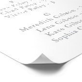 極上のワイルドフラワーアルファベット座席表 ポスター (角)