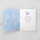 極上の悔やみや弔慰で美しいハミングバード カード (内部)