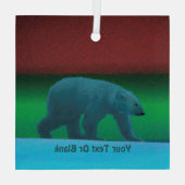 極光ポーラベア ガラスオーナメント (裏面)