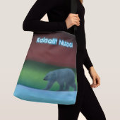 極光ポーラベア – グリーンランド クロスボディバッグ (クローズアップ)