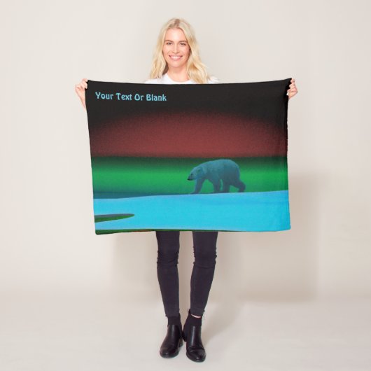 極光ポーラベア フリースブランケット (インサイチュ)