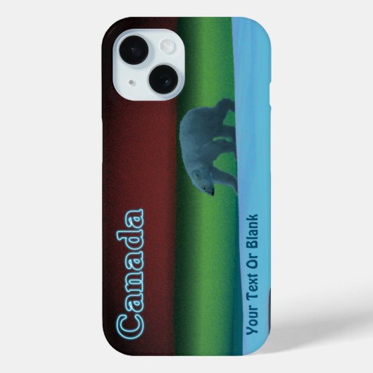 極光ポーラベア Case-Mate iPhoneケース (裏面)