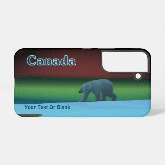 極光ポーラベア SAMSUNG GALAXYケース (裏面横)