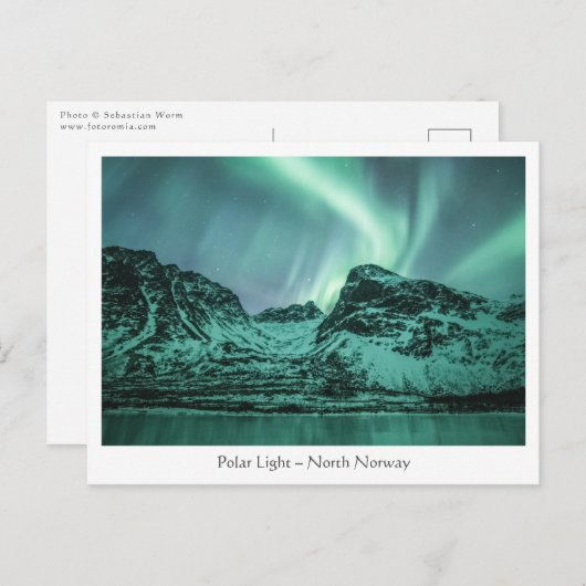 極光 ポストカード (正面/裏面)