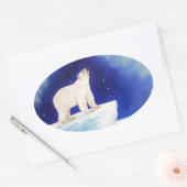 極光 楕円形シール (封筒)