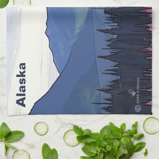 極北の夏 キッチンタオル (折り畳み)